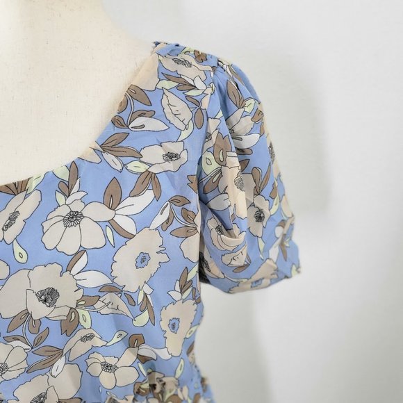 ASTR The Label one sleeve tulip skirt mini dress Sz L NEW - Picture 3 of 9